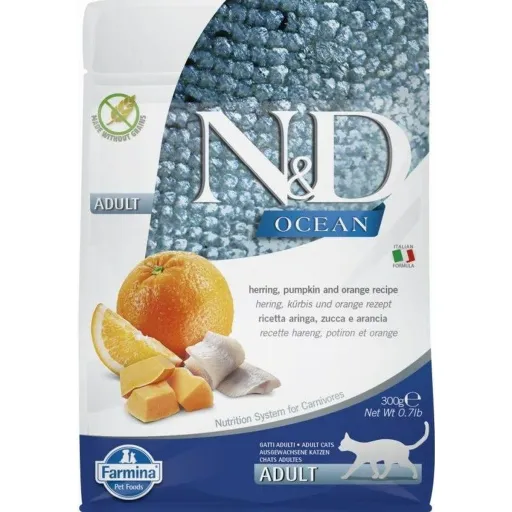 Comida para Gato Farmina N&D Adulto Laranja Abóbora 300 g