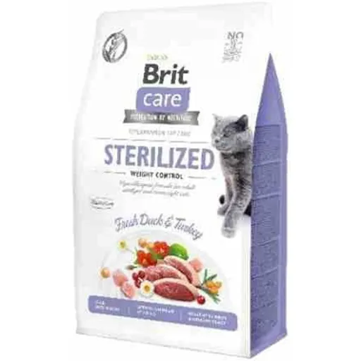 Comida para Gato Brit Care Grain-Free Sterilized Weight Control Adulto Peru Pato 400 g