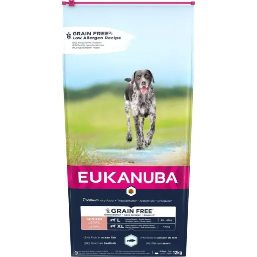 Penso Eukanuba Grain Free Senior Large/Giant Breed Sénior Peixe 12 kg