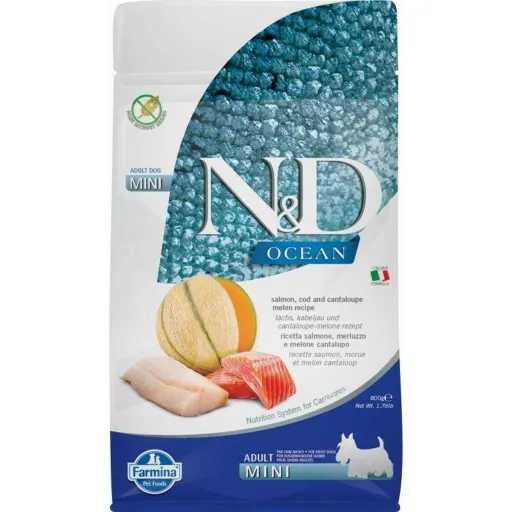 Penso Farmina N&D Ocean Adulto Melão Salmão Peixe Bacalhau 800 g