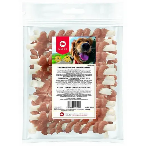 Snack para Cães Maced Vitela Coelho 500 g