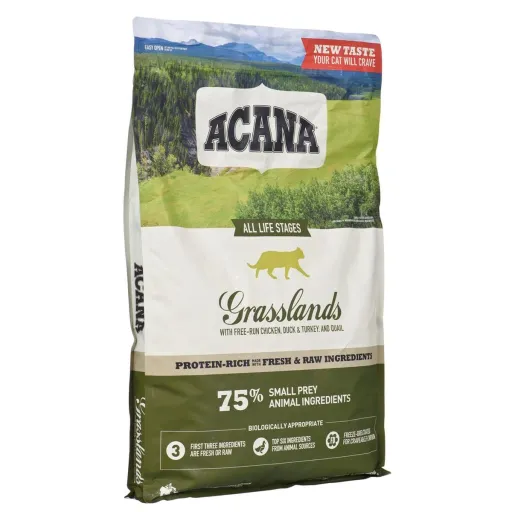 Comida para Gato Acana Grasslands Frango Peixe Borrego 4,5 Kg