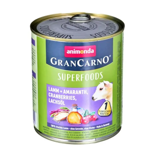 Comida Húmida Animonda GranCarno Superfoods Mirtilo Borrego