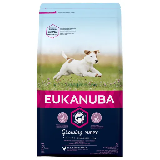 Penso Eukanuba Growing Puppy Small Breed Cachorro/Júnior Frango 3 Kg