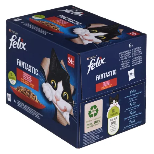 Comida para Gato Purina Frango Vitela Borrego Coelho 24 x 85 g