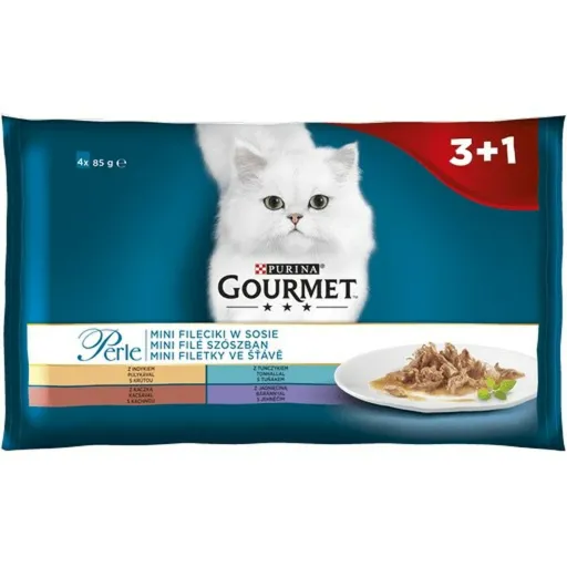 Comida para Gato Purina Gourmet Atum Borrego Pato 4 x 85 g