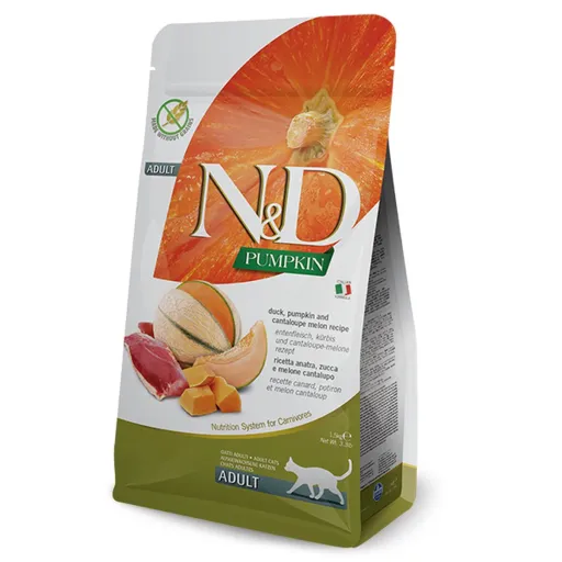 Comida para Gato Farmina PND0150013 Abóbora Adulto Pato 1,5 Kg