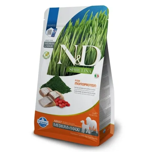 Penso Farmina N&D Adulto Peixe Borrego 7 kg Espirulina