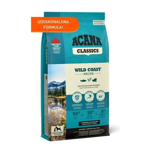 Penso Acana Classics Wild Coast Adulto Salmão Peixe 14,5 kg