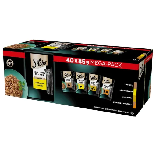 Comida para Gato Sheba Pássaros 40 x 85 g