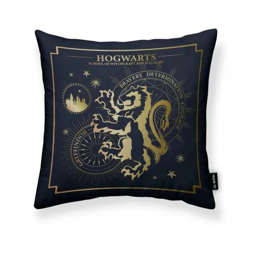 Capa de Travesseiro Harry Potter Multicolor Azul Marinho 45 x 45 cm