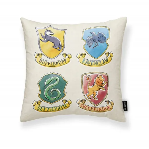 Capa de Travesseiro Harry Potter Magical Branco Multicolor 45 x 45 cm