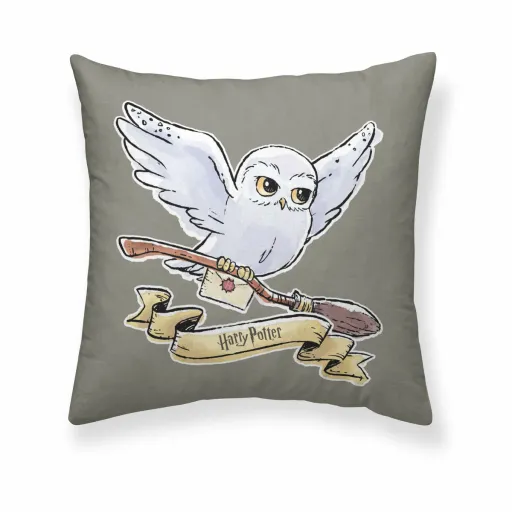 Capa de Travesseiro Harry Potter Hedwig Cinzento 50 x 50 cm