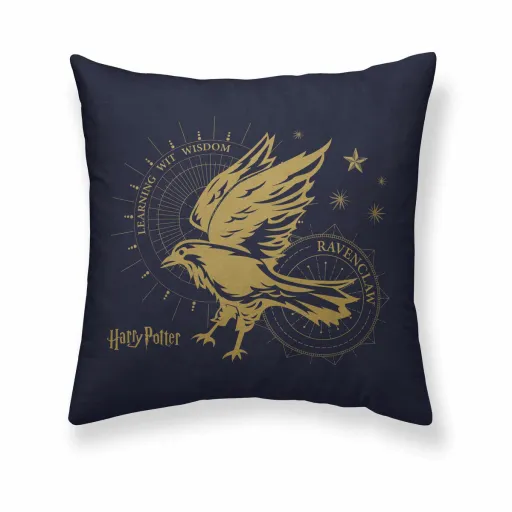 Capa de Travesseiro Harry Potter Ravenclaw Multicolor Azul Escuro 50 x 50 cm