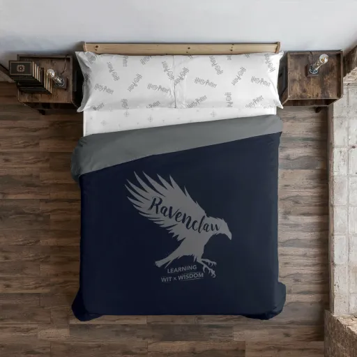 Capa Nórdica Harry Potter Ravenclaw Values Multicolor 175 Fios 260 x 240 cm Queen