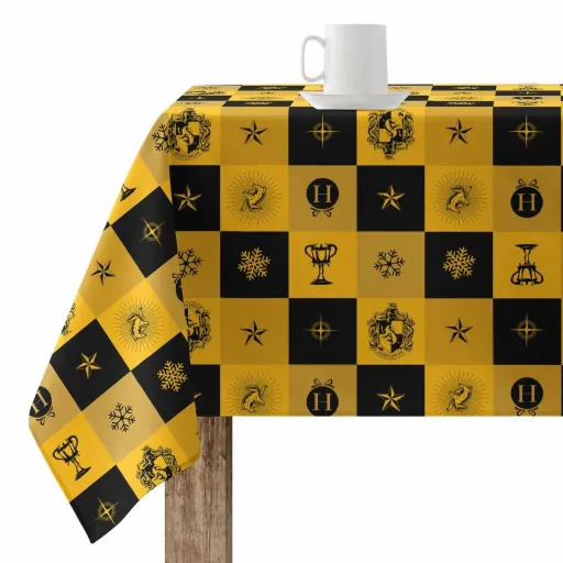 Toalha Resinada Antinódoas Harry Potter Hufflepuff Multicolor 100 x 150 cm