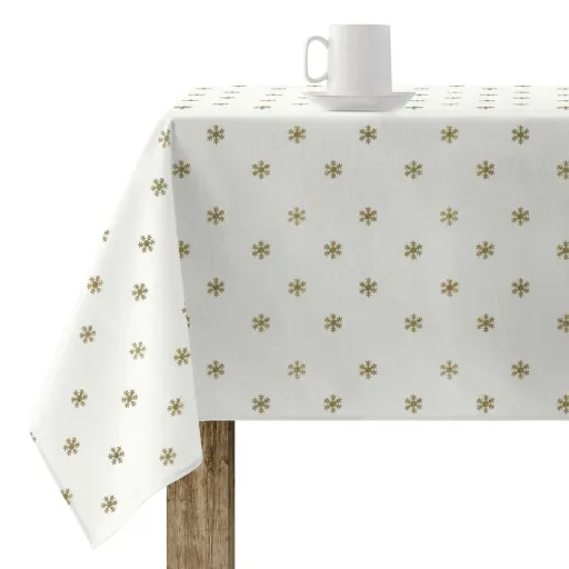 Toalha Resinada Antinódoas Belum Snowflakes Gold Multicolor 250 x 150 cm