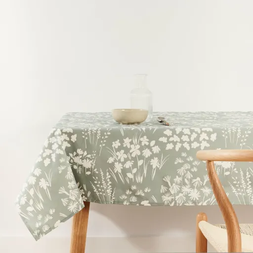 Toalha de Mesa Belum 0120-360 Verde 240 x 155 cm Bloemen