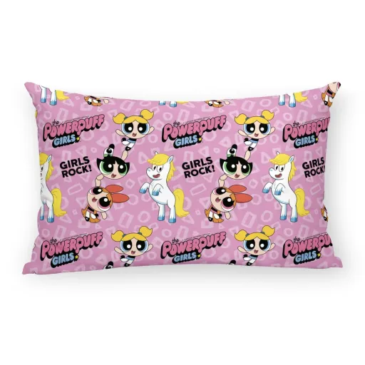 Capa de Travesseiro Powerpuff Girls Powerpuff C Multicolor Cor de Rosa 30 x 50 cm