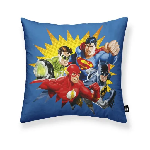 Capa de Travesseiro Justice League Justice League B Azul Multicolor 45 x 45 cm