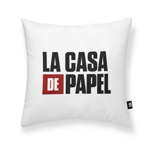 Capa de Travesseiro La Casa de Papel LCDP A Branco Multicolor 45 x 45 cm