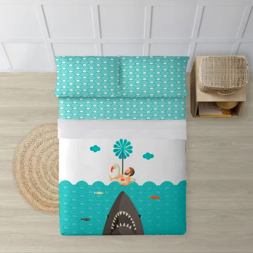 Conjunto de Lençóis Decolores Jaws Multicolor