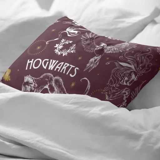 Capa de Almofada Harry Potter Creatures Multicolor 175 Fios 45 x 110 cm 100 % Algodão