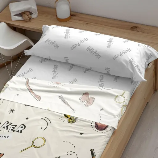 Conjunto de Lençóis Harry Potter Quidditch Child Multicolor Cama 105 cm