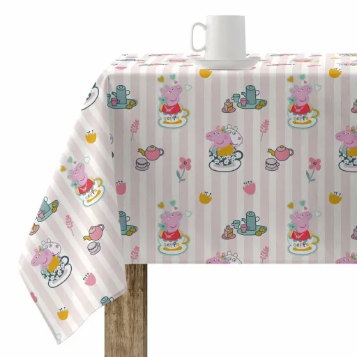 Toalha Resinada Antinódoas Peppa Pig Flowers 1 Multicolor 250 x 150 cm