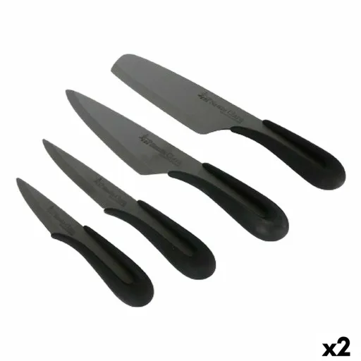 Conjunto de Facas Santa Clara Cerâmica 4 Peças Preto 17 cm 17 (2 Unidades)