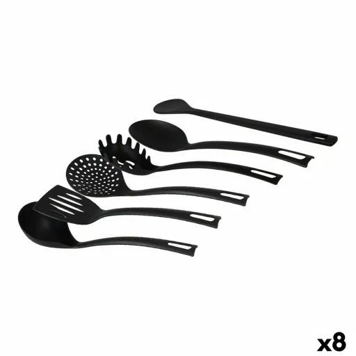 Conjunto de Utensílios para Cozinha Quttin Quttin Preto (6 Peças) (8 Unidades) (6 pcs)