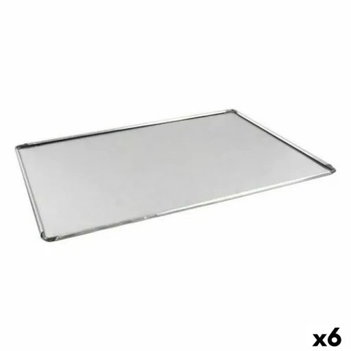 Bandeja para Forno VR Prateado Alumínio Retangular 40 x 28 x 0,5 cm (6 Unidades)