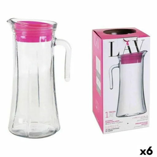 Jarro de Vidro Transparente LAV LV-TRU140 PK0001RP (6 Unidades) (1400 ml)