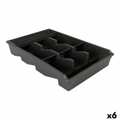 Organizador de Talheres Tontarelli Bella Plus Preto 43,6 x 28,7 x 7,13 cm (6 Unidades)