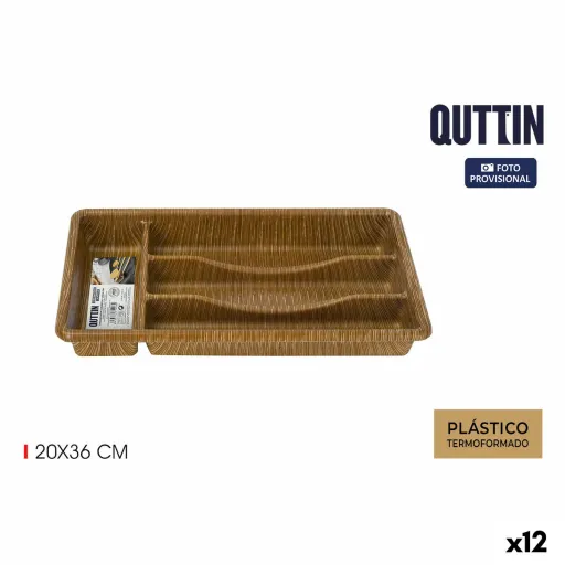 Organizador de Talheres Quttin 20 x 36 cm Termoplástico (12 Unidades)