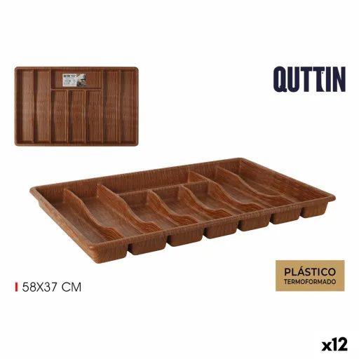 Organizador de Talheres Quttin 59 x 38 cm Termoplástico (12 Unidades)