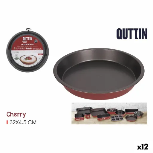 Molde para o Forno Quttin Cherry Aço com Carbono 32 x 32 x 5 cm (12 Unidades)