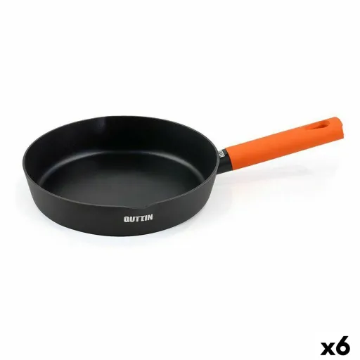 Frigideira Quttin Gastro Preto Laranja 37,5 x 23 x 5 cm (6 Unidades)