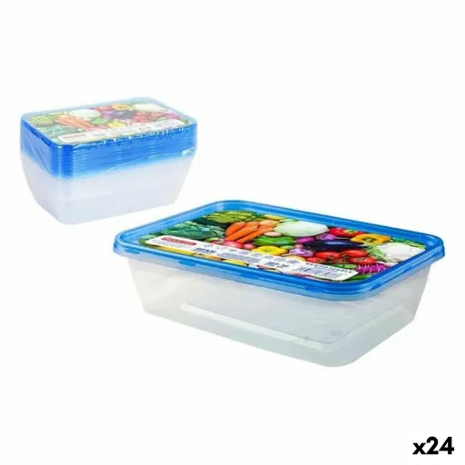 Conjunto de 10 Lancheiras Privilege 49786 500 ml Retangular 17,5 x 12 x 4 cm (24 Unidades)