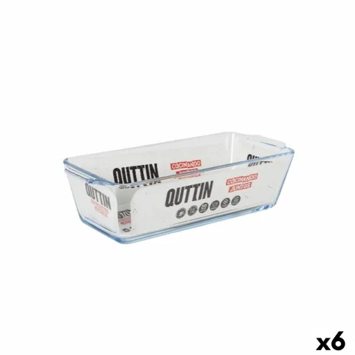 Travessa para o Forno Quttin   Vidro Retangular 825 ml 23,1 x 10 x 6,1 cm (6 Unidades)