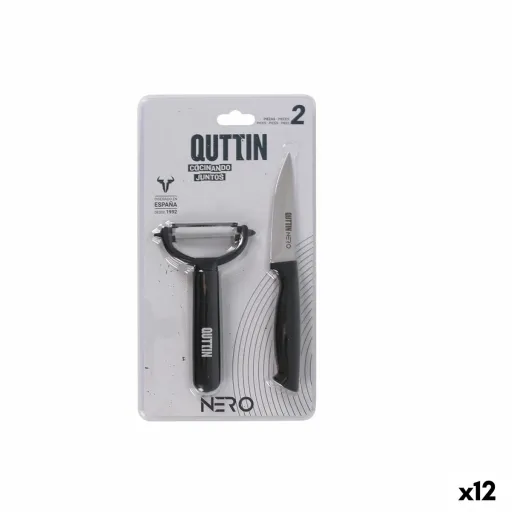 Conjunto de Cozinha Quttin Nero Preto 2 Peças (12 Unidades)