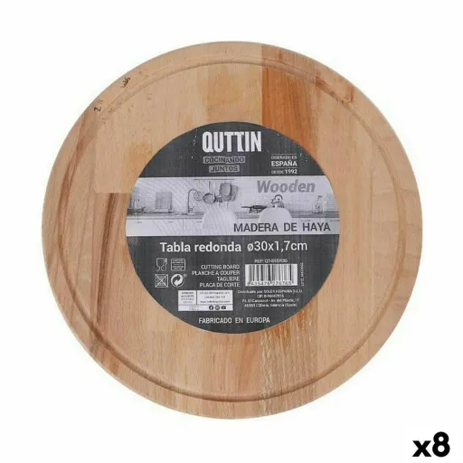 Tábua de Servir Quttin Redonda Ø 30 x 1,7 cm (8 Unidades)