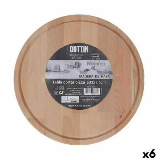 Tábua de Servir Quttin Redonda Ø 33 x 1,7 cm (6 Unidades)