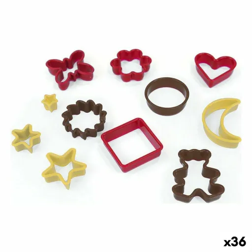 Moldes para Galletas Quttin Multicolor Bolachas Figuras 11 Peças (36 Unidades)