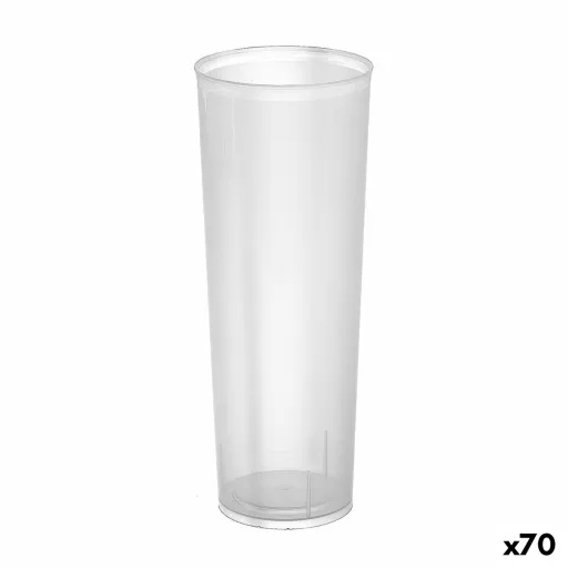 Conjunto de Copos Reutilizáveis Algon De Tubo Transparente 6 Peças 300 ml (70 Unidades)