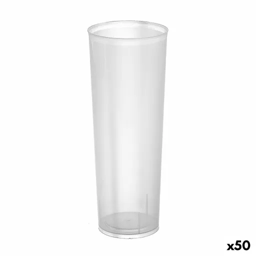 Conjunto de Copos Reutilizáveis Algon De Tubo Transparente 10 Peças 300 ml (50 Unidades)