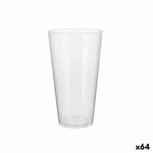 Conjunto de Copos Reutilizáveis Algon Plástico Transparente 4 Peças 450 ml (64 Unidades)