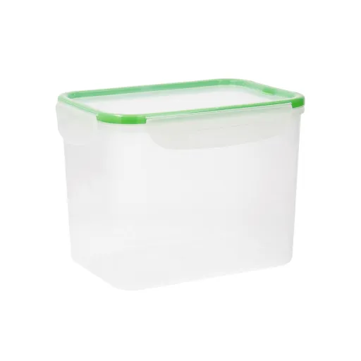 Lancheira Hermética Quid Greenery Transparente Plástico (3,7 L) (Pack 4x)