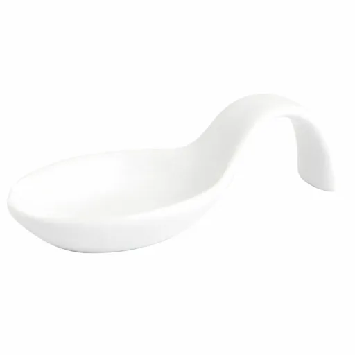 Colher para Cocktails Quid Chef Cerâmica Branco 10 x 5 cm (12 Unidades) (Pack 12x)