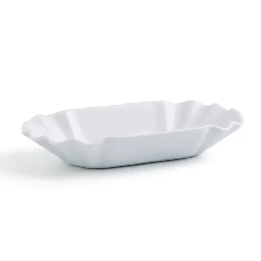 Bandeja de Aperitivos Quid Gastro Fun Branco Cerâmica 20,5 x 11 x 3,5 cm (12 Unidades) (Pack 12x)